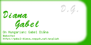 diana gabel business card